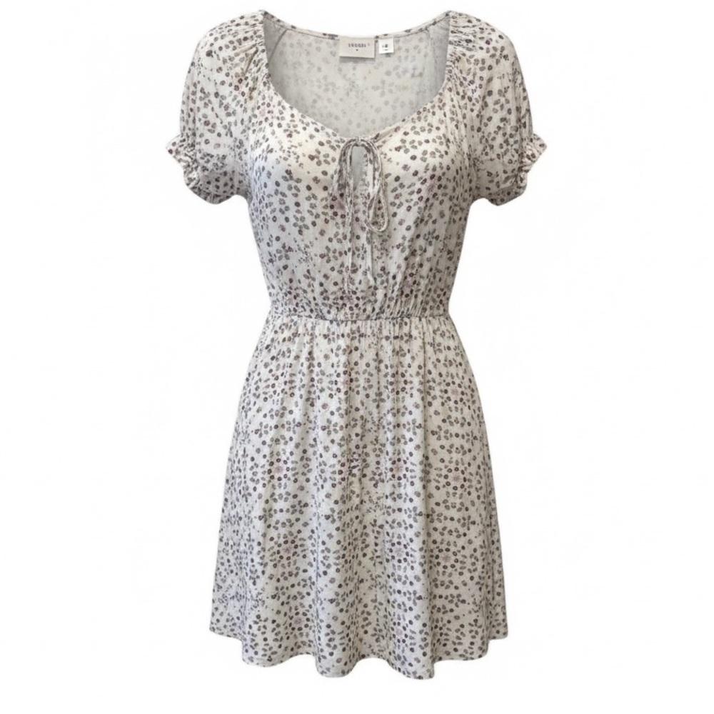 Everly white floral dress, large